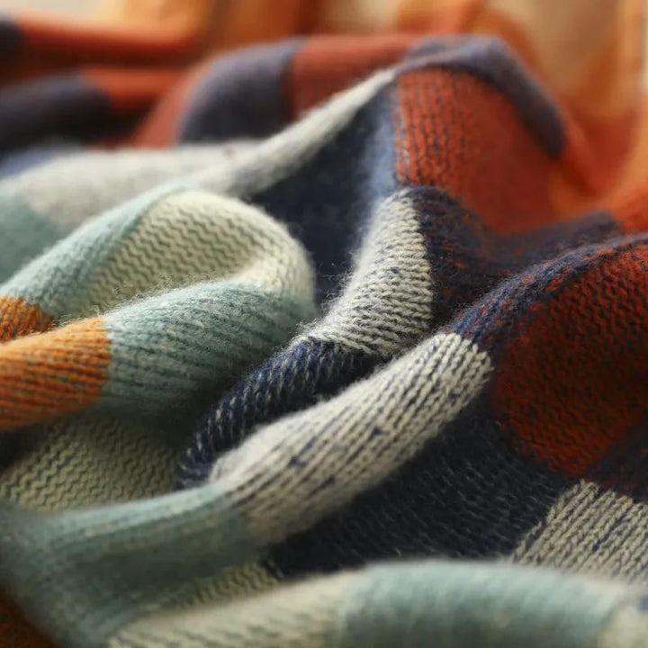 Ellie – Checkered Merino Sweater