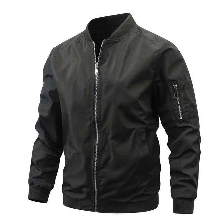 Men's Bomber Jacket with Sleeve Pocket - Porter - Army Green