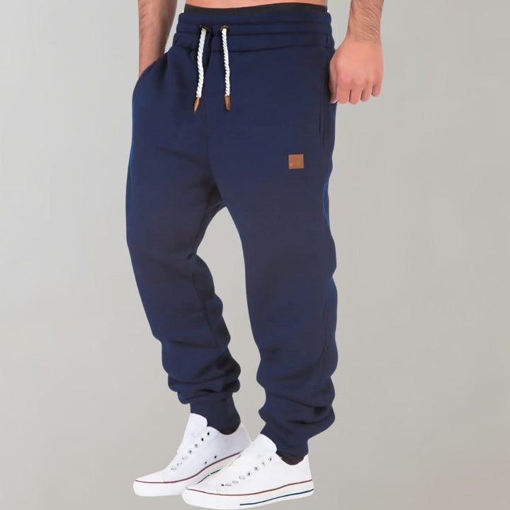 Men's Fleece Jogger Sweatpants with Drawstring - Ulric - Navy
