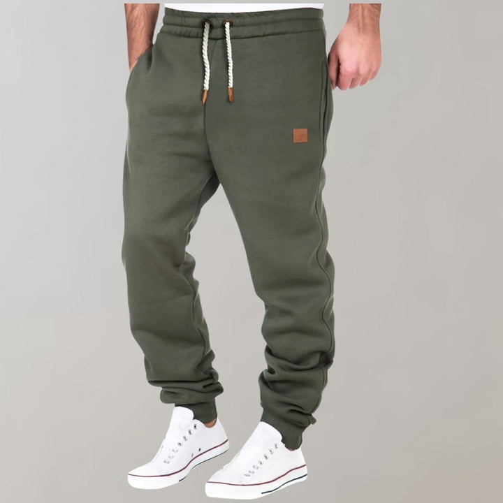 Men's Fleece Jogger Sweatpants with Drawstring - Ulric - Olive