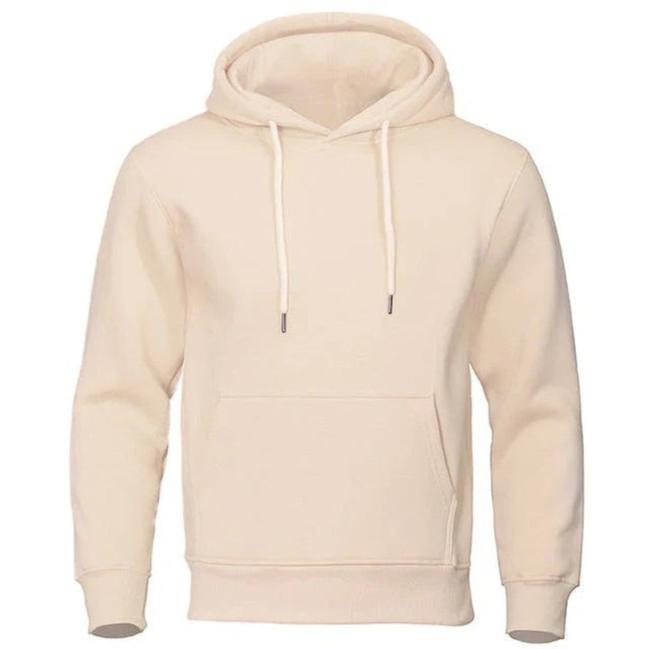 Men's Pullover Hoodie with Kangaroo Pocket - Orson - Beige