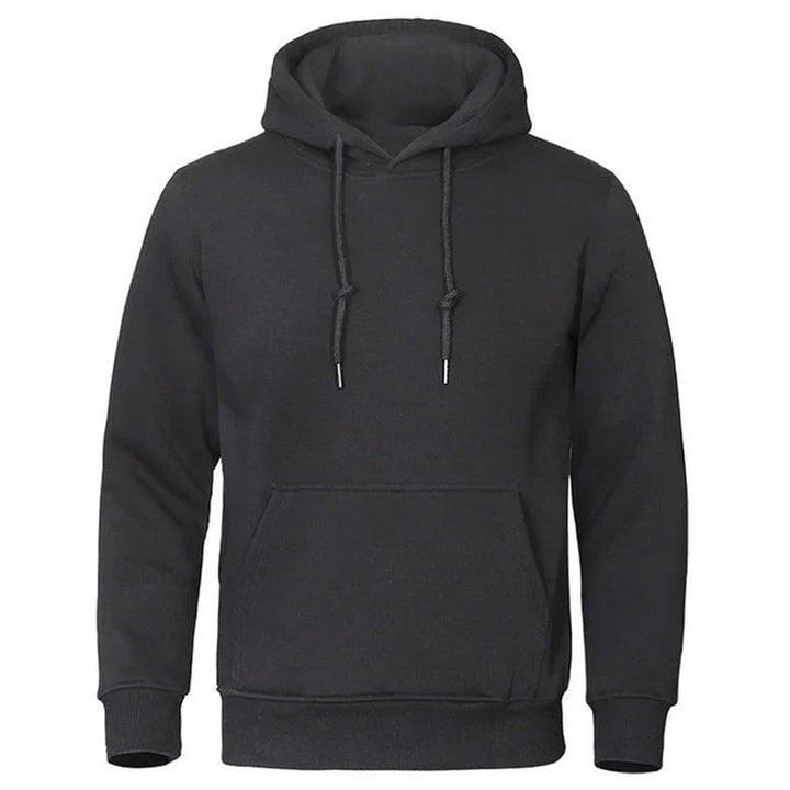 Men's Pullover Hoodie with Kangaroo Pocket - Orson - Black