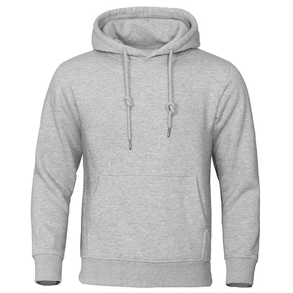 Men's Pullover Hoodie with Kangaroo Pocket - Orson - Heather Gray