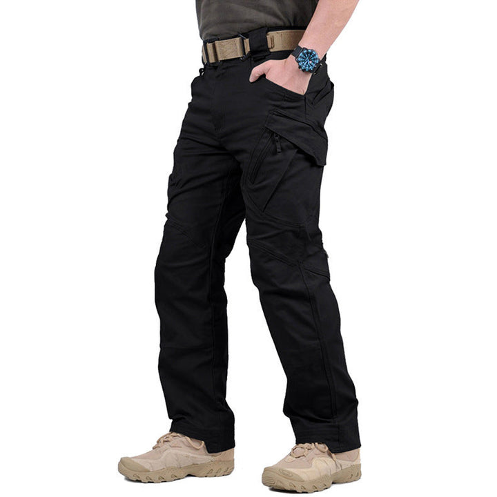 Men's Tactical Cargo Pants with Multiple Pockets - Vaughn - Black