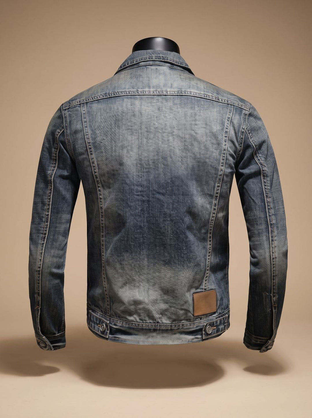 Men's Trucker Jean Jacket with Flap Pockets - Kellan - Washed Blue
