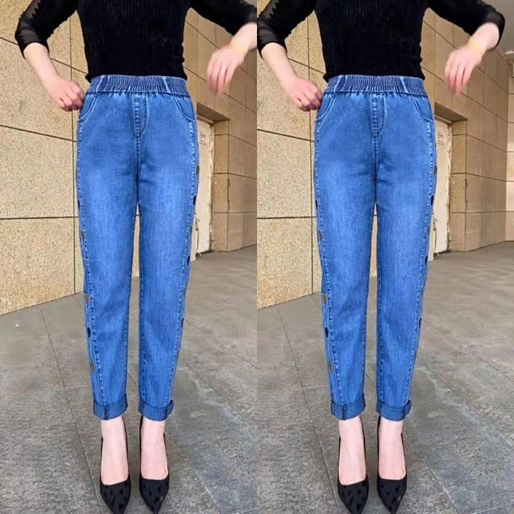 Cassie – Heart Embroidered Pants