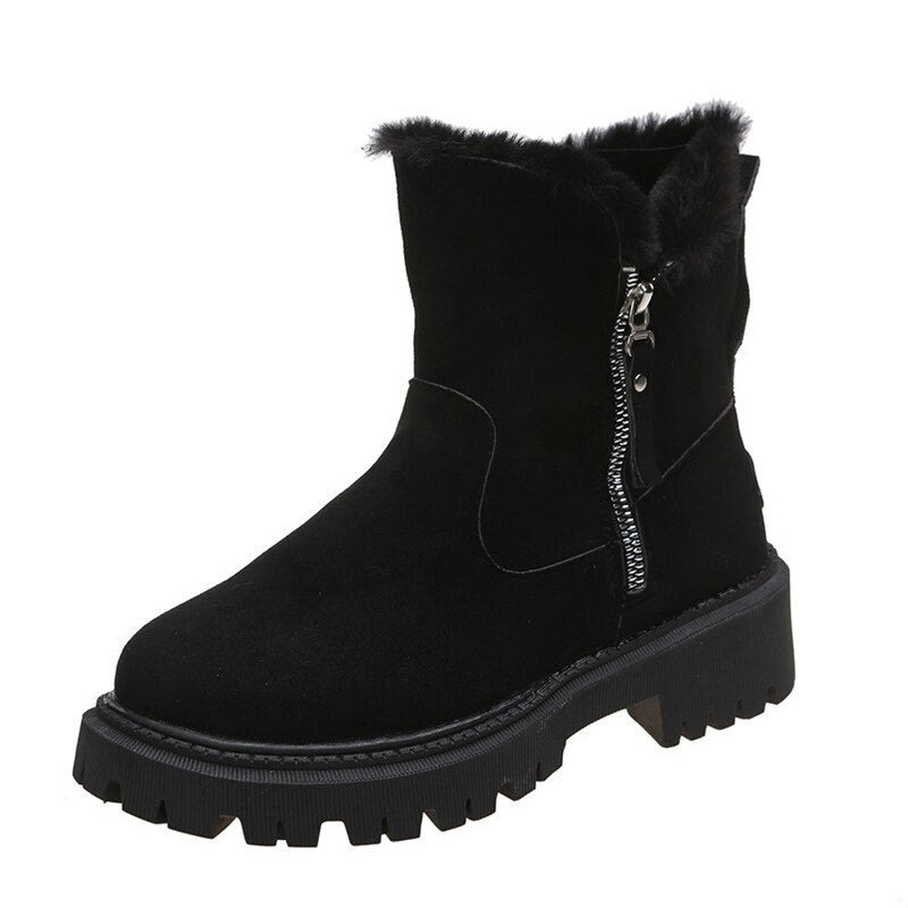 Women's Faux Fur Lined Winter Boots - Hollis - Black